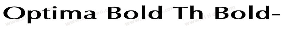 Optima Bold Th Bold字体转换